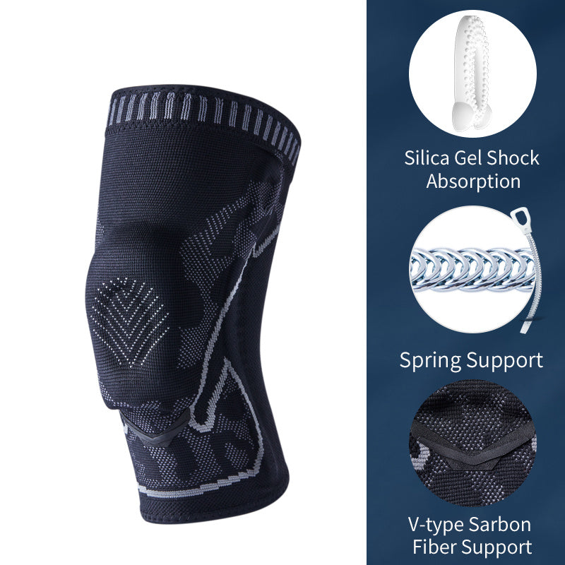 TMT Knitted Silicone Anti-collision Sports Knee Pads