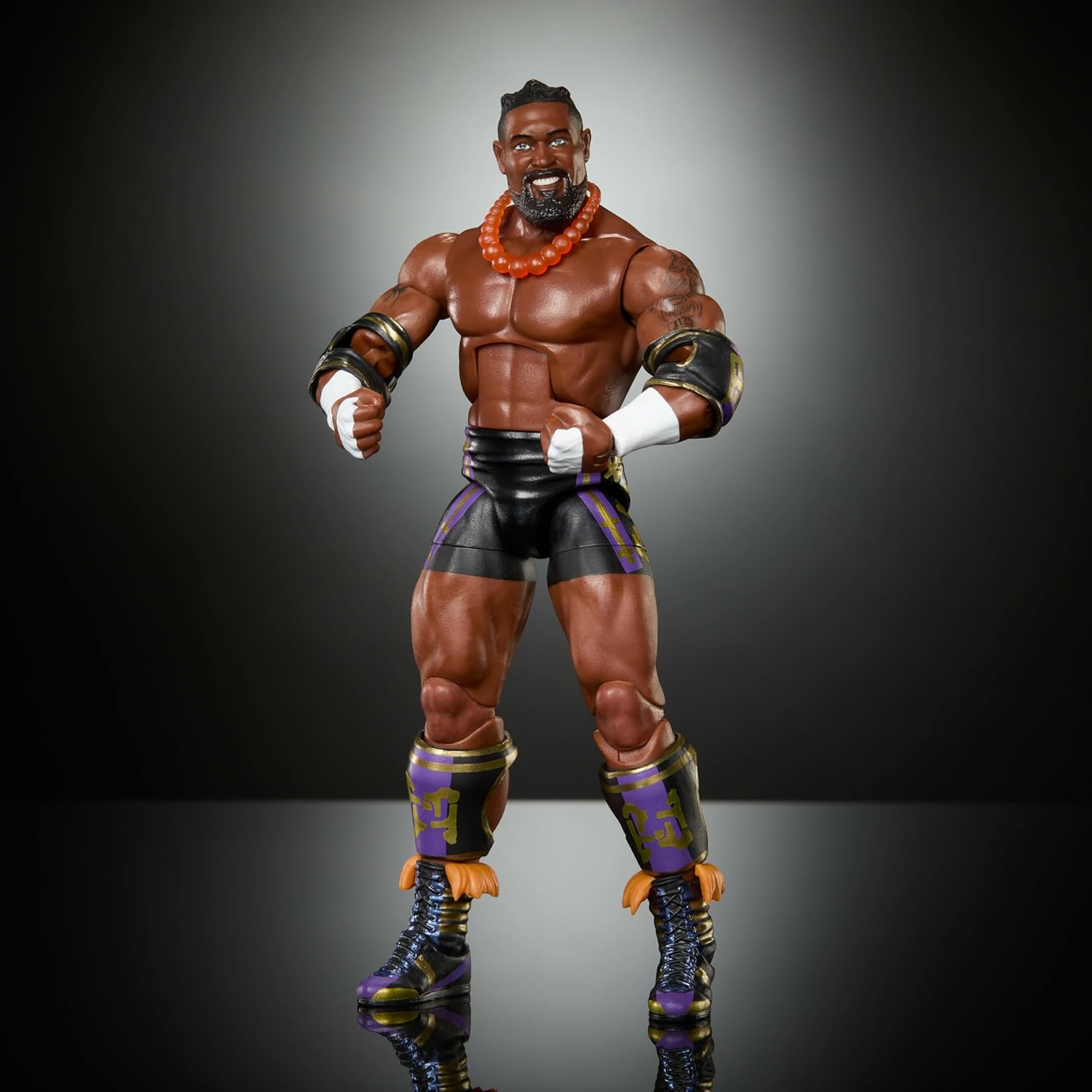 Mattel WWE Elite Action Figure & Accessories, Series #121, 6-inch Collectible Oba Femi with 25 Articulation Points & Swappable Hands