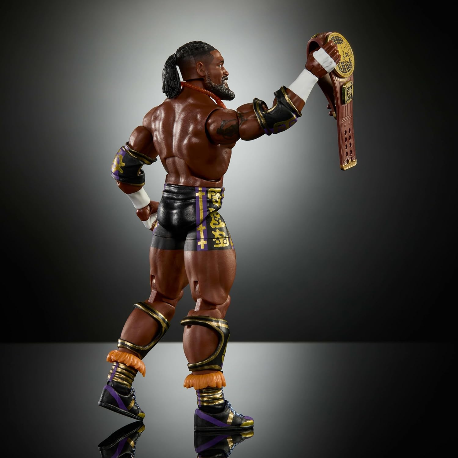 Mattel WWE Elite Action Figure & Accessories, Series #121, 6-inch Collectible Oba Femi with 25 Articulation Points & Swappable Hands