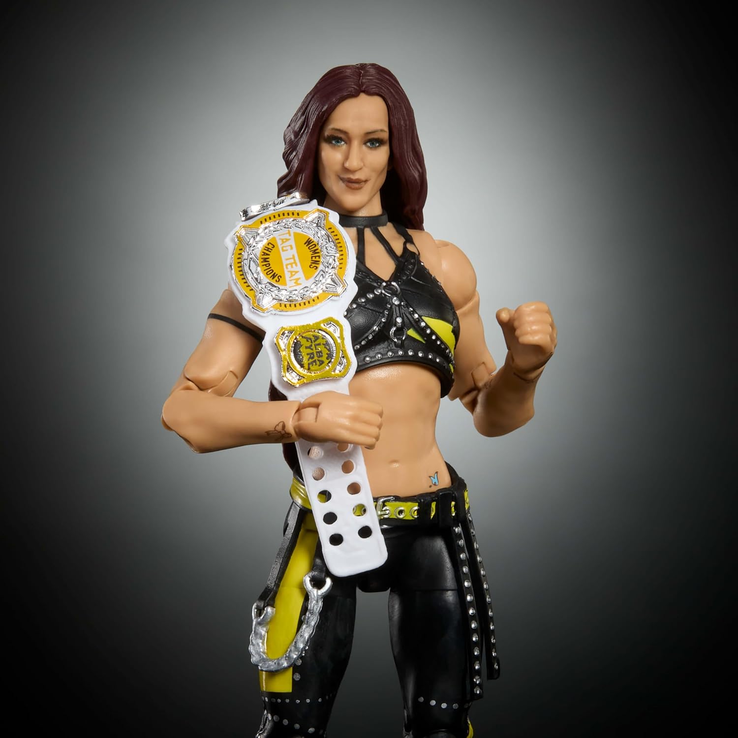 Mattel WWE Elite Action Figure & Accessories, Series #121 Set, 6-inch Collectible Alba Fyre with 25 Articulation Points & Swappable Hands