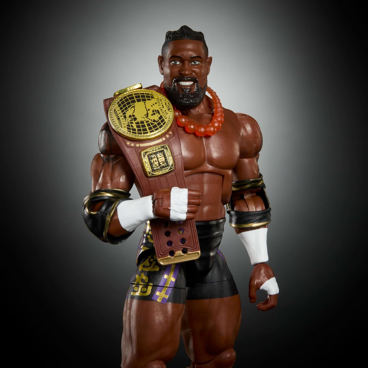 Mattel WWE Elite Action Figure & Accessories, Series #121, 6-inch Collectible Oba Femi with 25 Articulation Points & Swappable Hands
